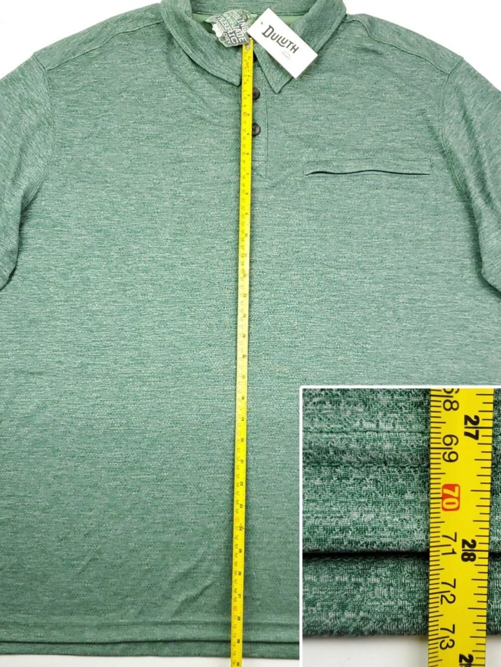 Duluth Trading Armachillo Polo Shirt Moisture Wicking Cooling Men XL Relaxed NWT - Picture 4 of 9